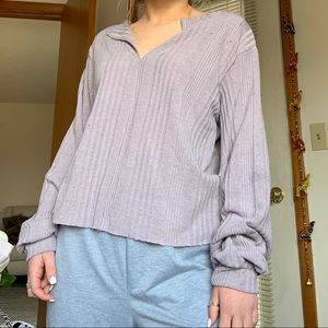 Cozy lavender knit sweater